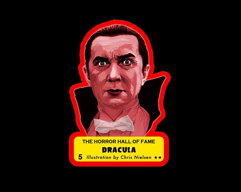 Get your red border classic series the vampire 3 inch die cut vinyl
